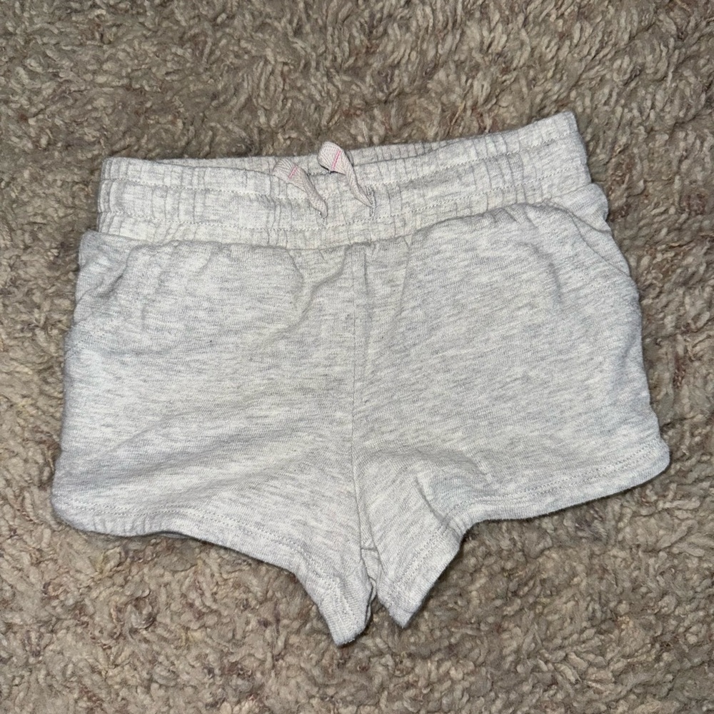 Jumping Beans Kids Cotton Shorts Grey and Pink Girls 3T W/ Pockets
